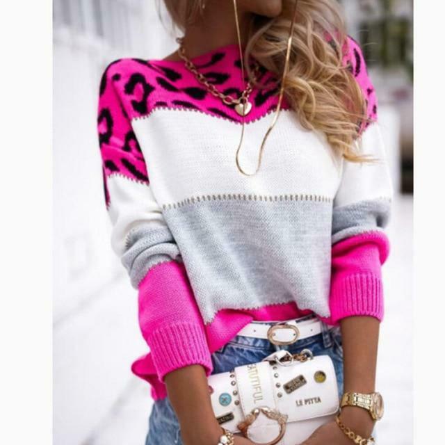 Drune | Pulli mit Leopardenmuster