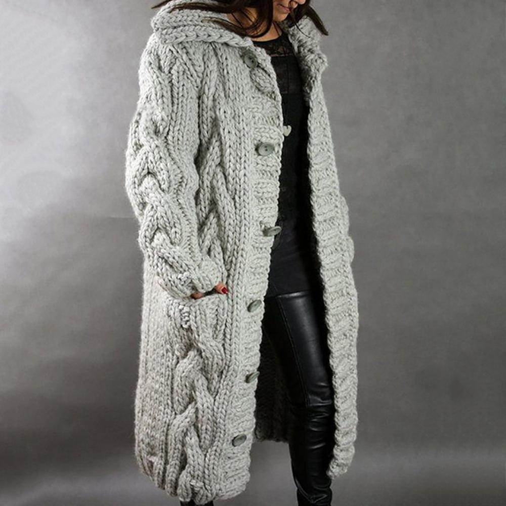Drune | Warme Longstrickjacke
