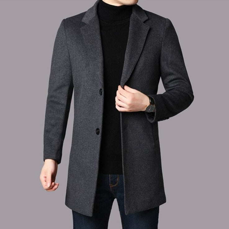 Drune | Herrenmantel Eleganter Business Mantel