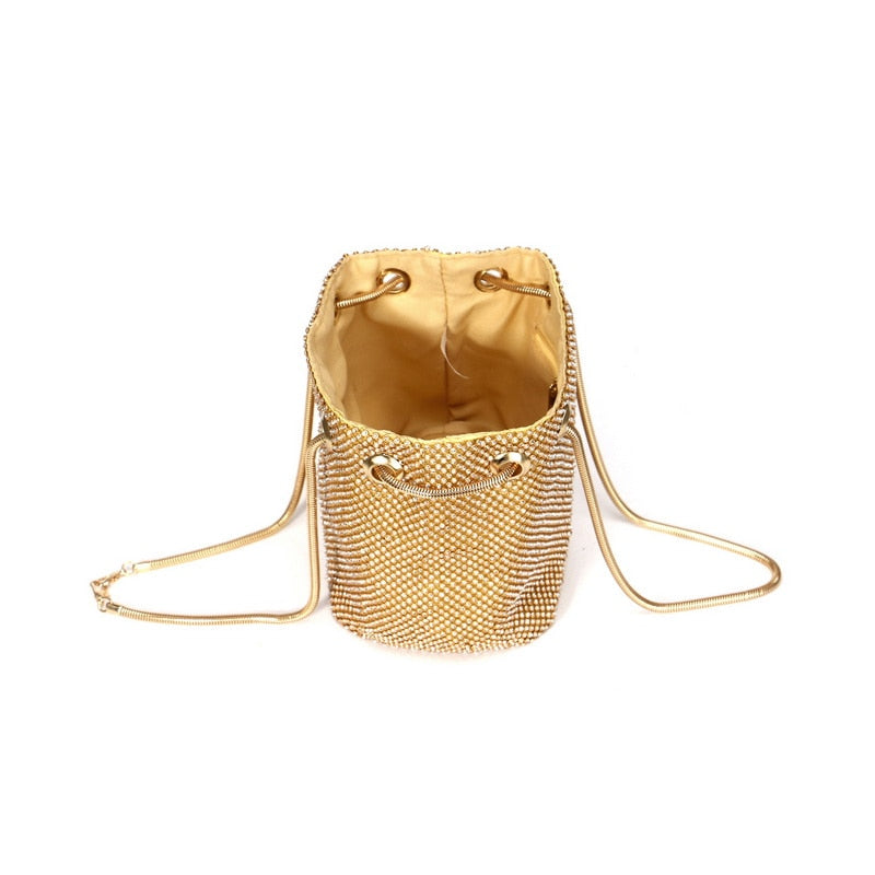 Drune | Schultertasche - Schwarz, Silber Gold - Luxus und Vielseitige Ausstrahlung