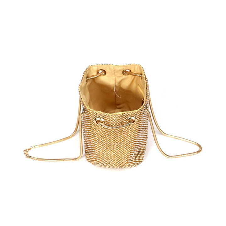Drune | Schultertasche - Schwarz, Silber Gold - Luxus und Vielseitige Ausstrahlung