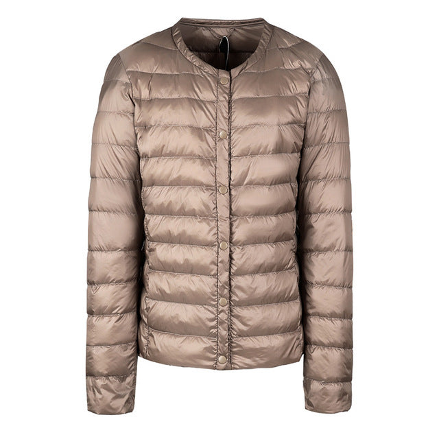 Drune | Daunenjacke ohne Kragen "Elegance Essential"