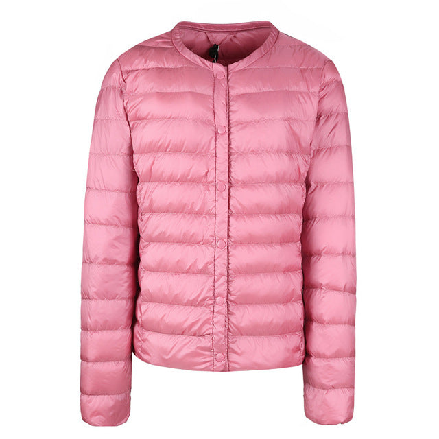 Drune | Daunenjacke ohne Kragen "Elegance Essential"