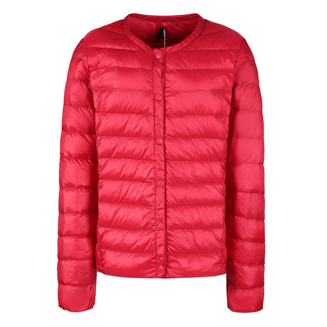 Drune | Daunenjacke ohne Kragen "Elegance Essential"