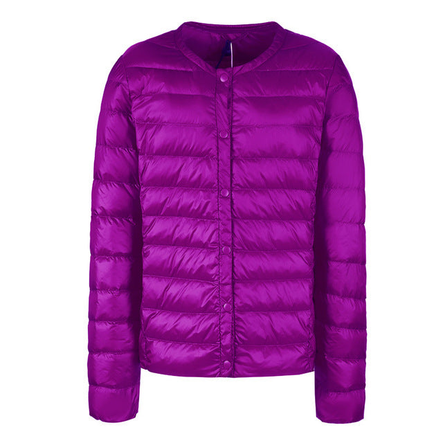 Drune | Daunenjacke ohne Kragen "Elegance Essential"