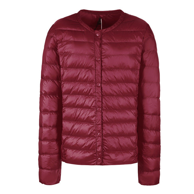 Drune | Daunenjacke ohne Kragen "Elegance Essential"