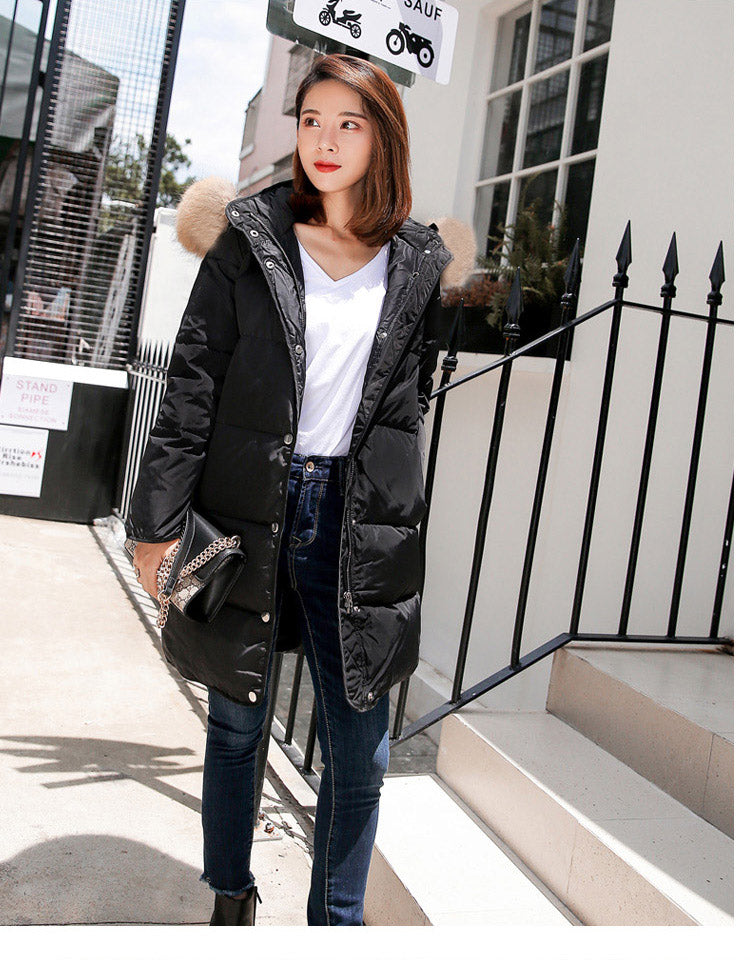 Drune | Arctic Luxe - Elegante lange Jacke