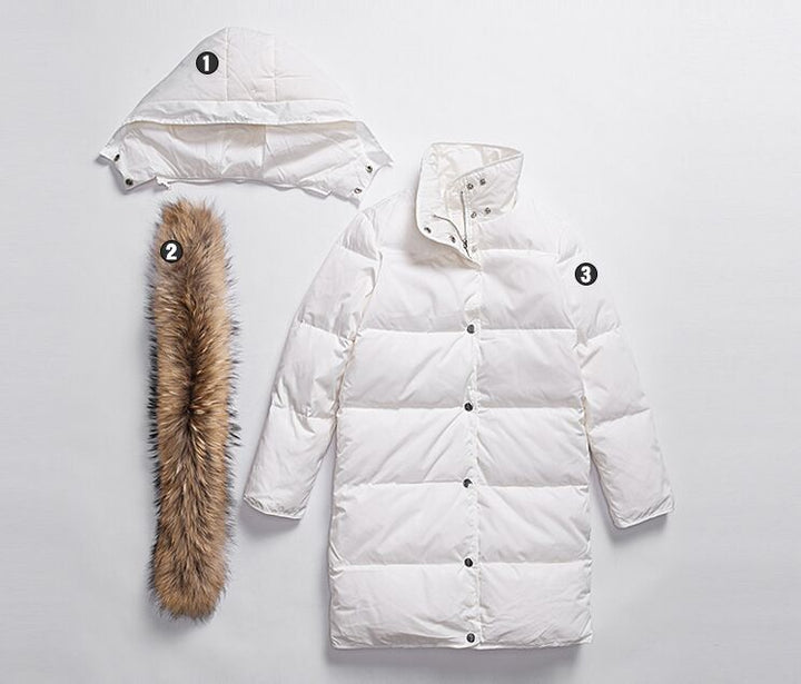 Drune | Arctic Luxe - Elegante lange Jacke