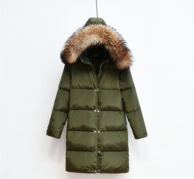 Drune | Arctic Luxe - Elegante lange Jacke