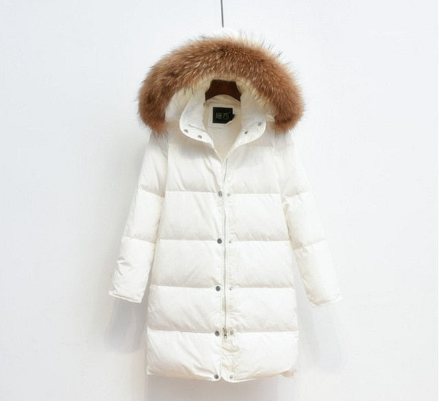 Drune | Arctic Luxe - Elegante lange Jacke