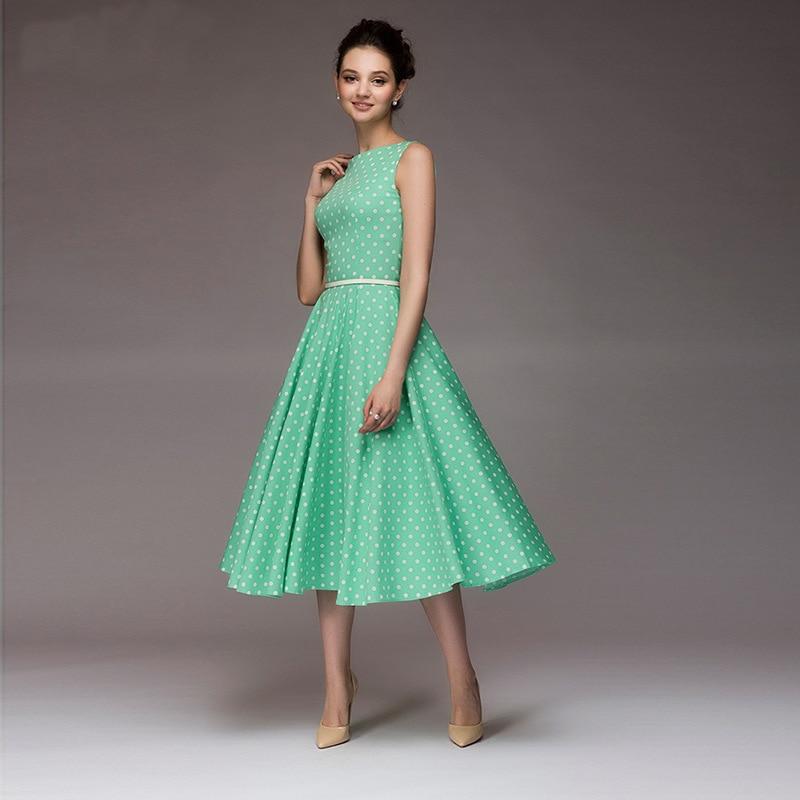 Drune | Vintage Gepunktetes Kleid Ferna