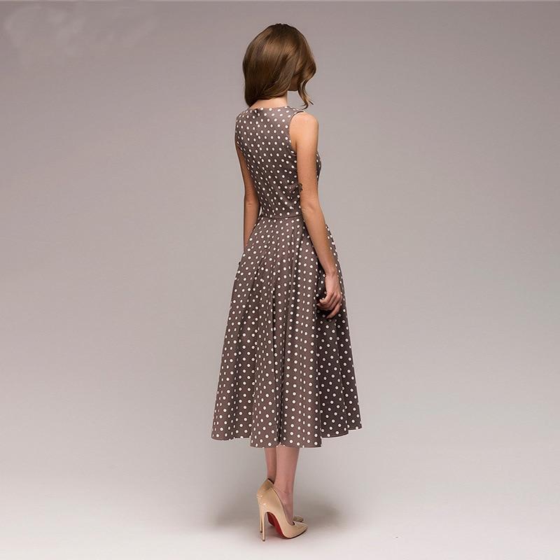 Drune | Vintage Gepunktetes Kleid Ferna
