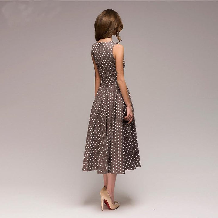 Drune | Vintage Gepunktetes Kleid Ferna