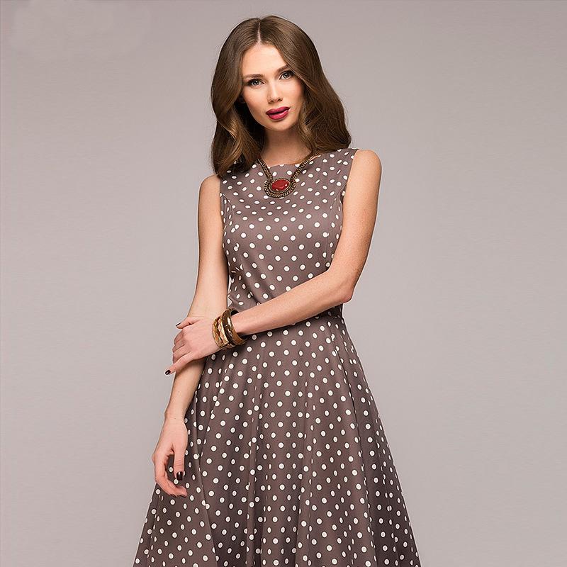 Drune | Vintage Gepunktetes Kleid Ferna