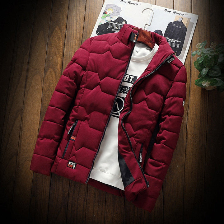 Drune | Herren Daunenjacke Winter- Stehkragen