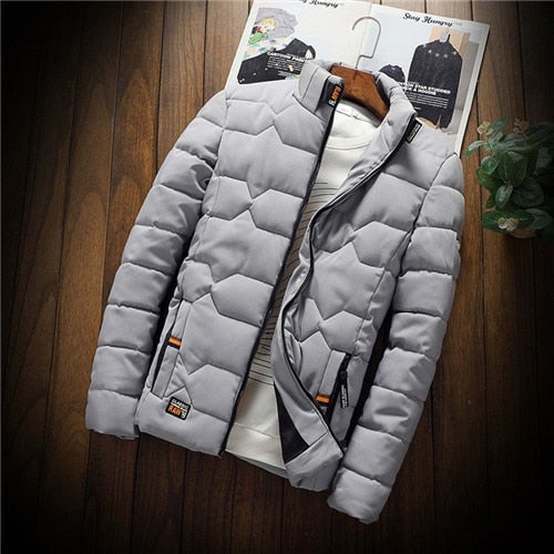 Drune | Herren Daunenjacke Winter- Stehkragen