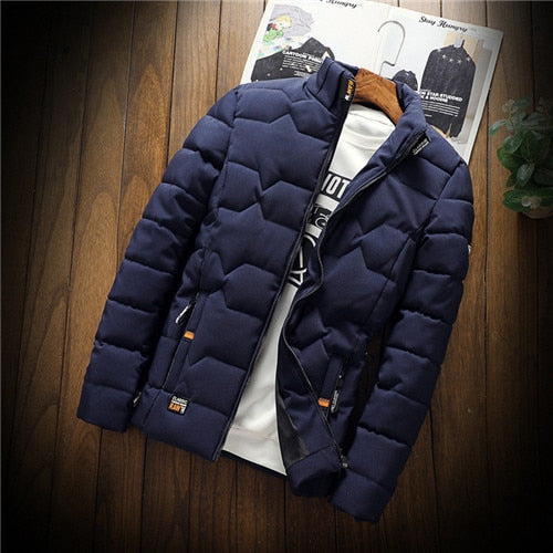 Drune | Herren Daunenjacke Winter- Stehkragen