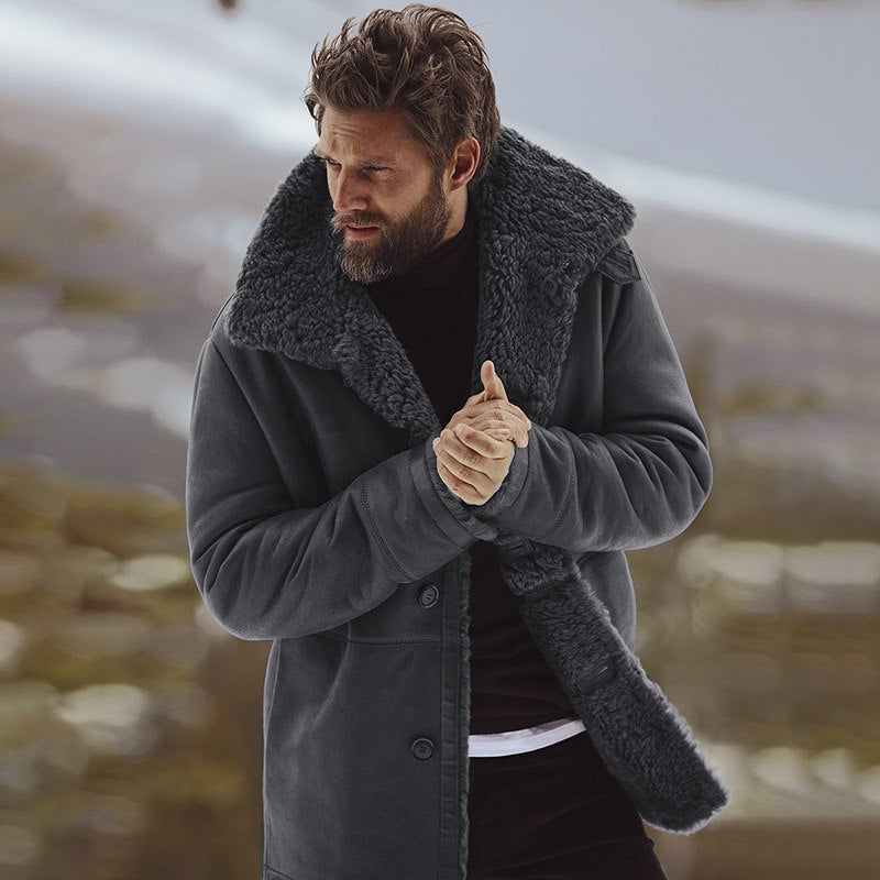 Drune | Parka Jacke Lässige Passform Kunstfell Gefüttert mittlere Länge Wetterbeständig