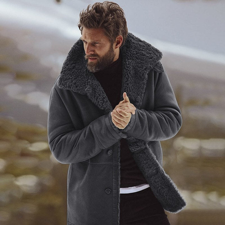 Drune | Parka Jacke Lässige Passform Kunstfell Gefüttert mittlere Länge Wetterbeständig