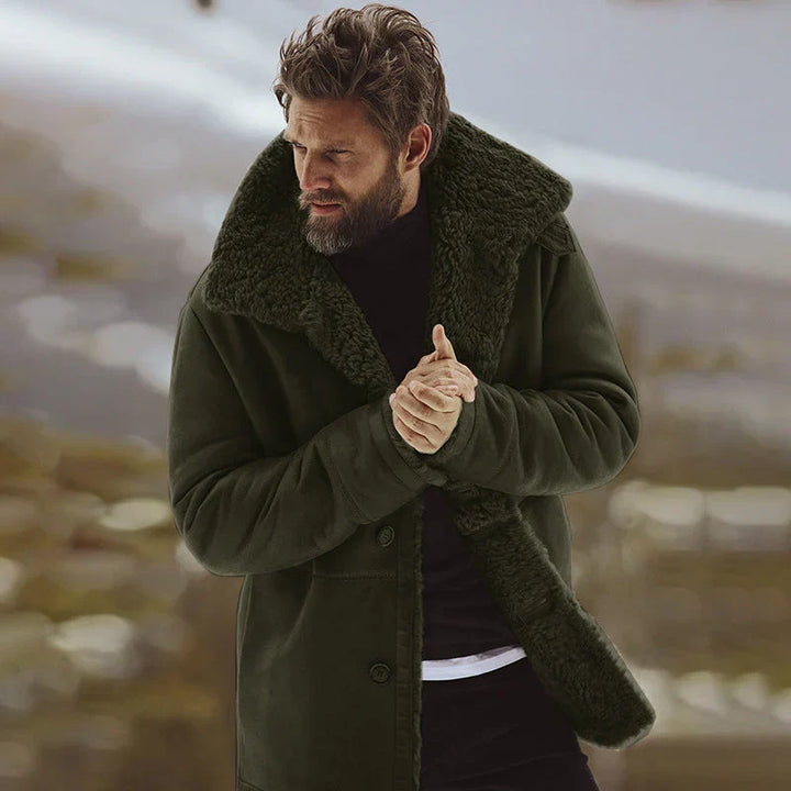 Drune | Parka Jacke Lässige Passform Kunstfell Gefüttert mittlere Länge Wetterbeständig