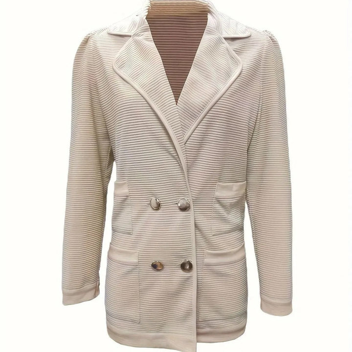 Drune | Damen Strickblazer mit Doppelknopfverschluss