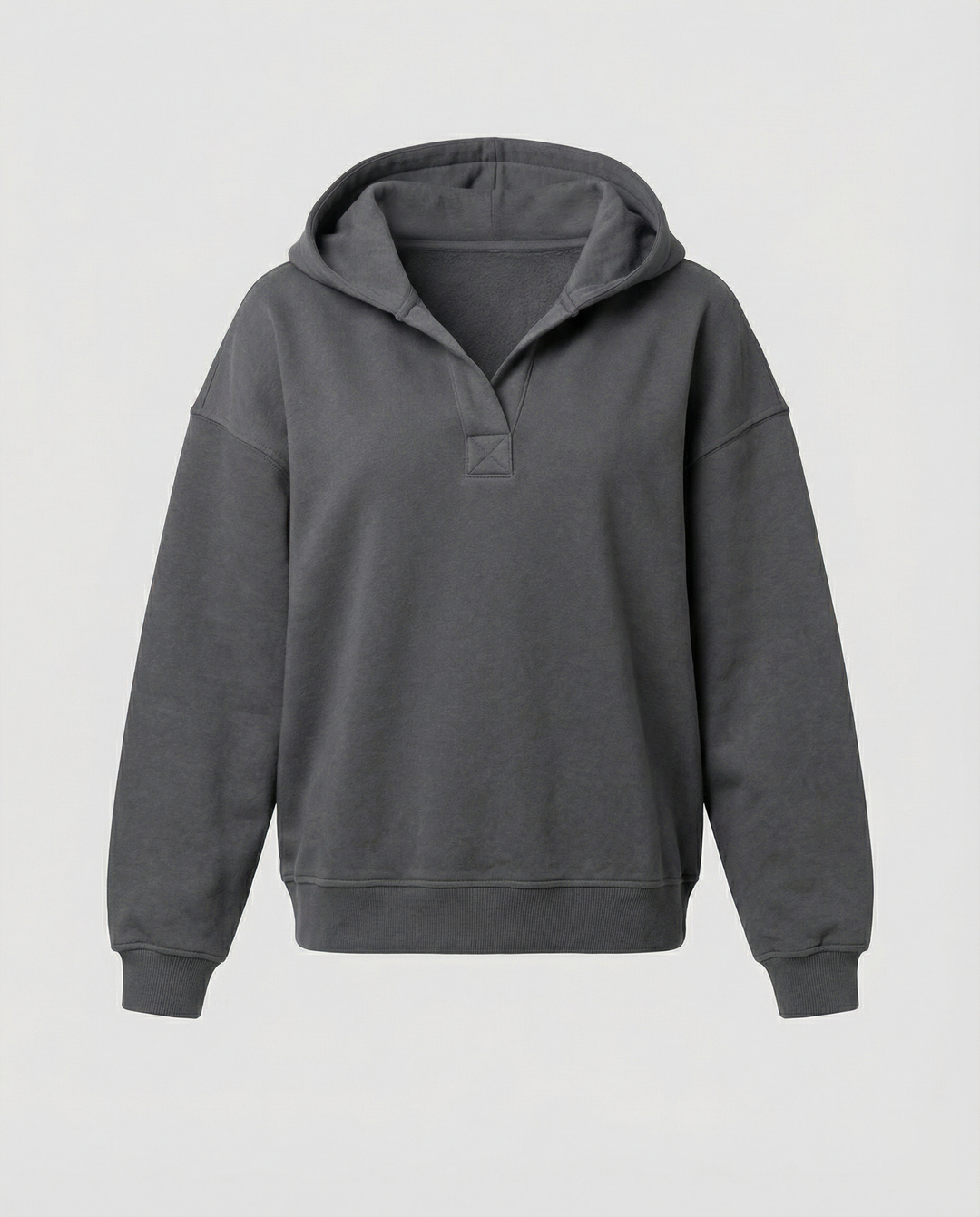 Damen Oversized Kapuzensweatshirt mit lässigem Stehkragen und langen Ärmeln Drune