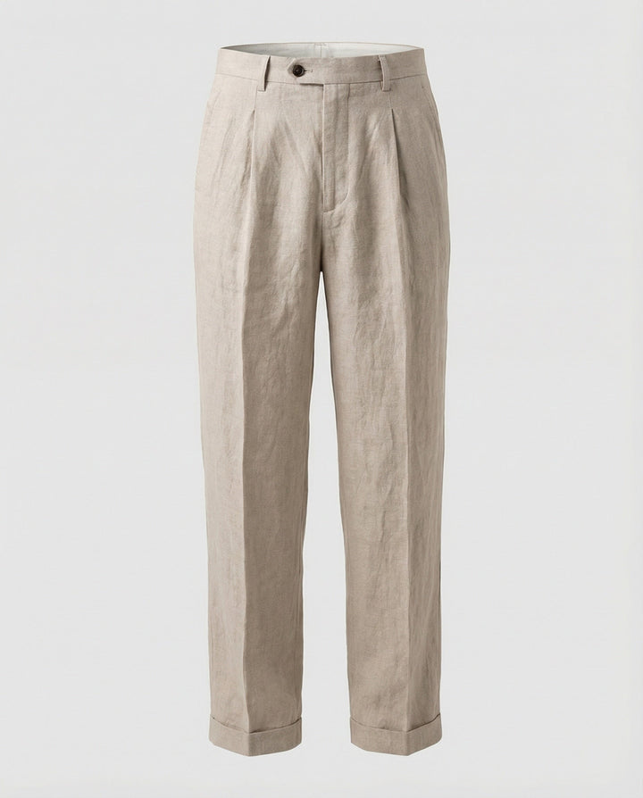 Herren elegante und bequeme Leinenhose Drune