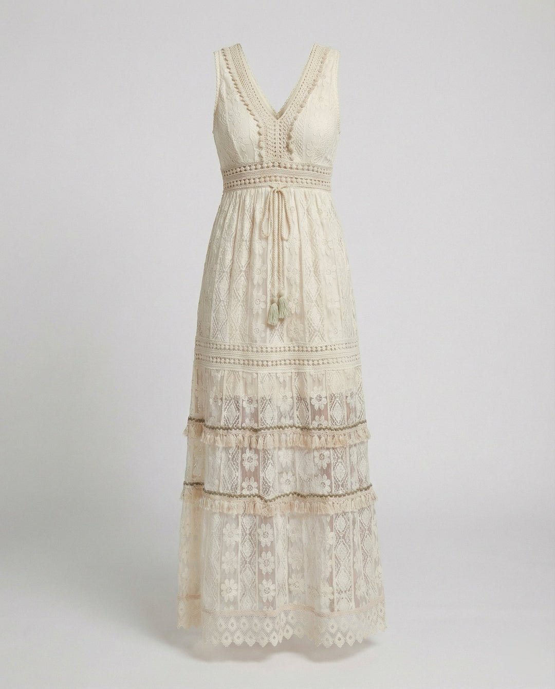Drune | Anmutiges Boho-Spitzenkleid für Den Sommer