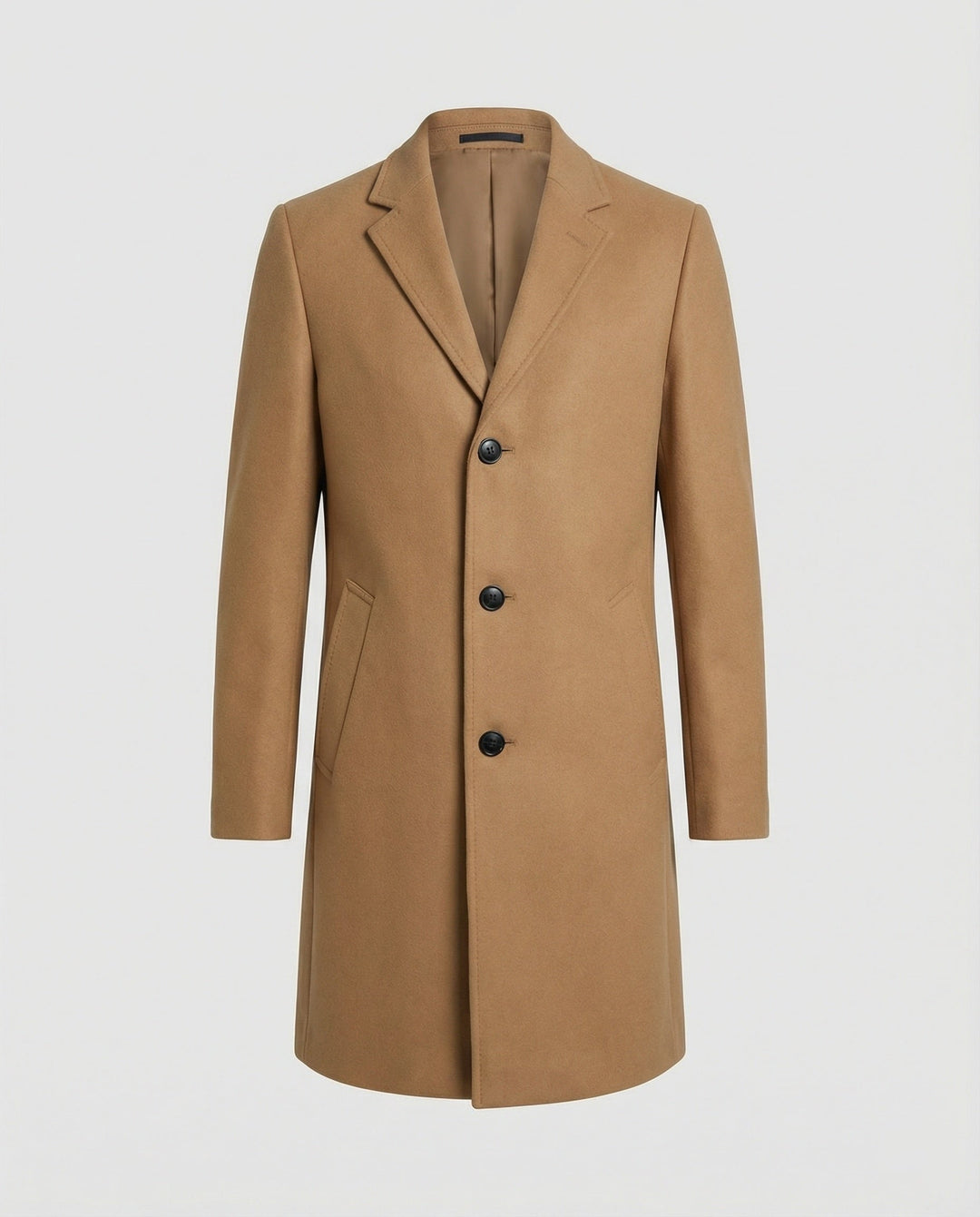 Eleganter Wolltrenchcoat Herren