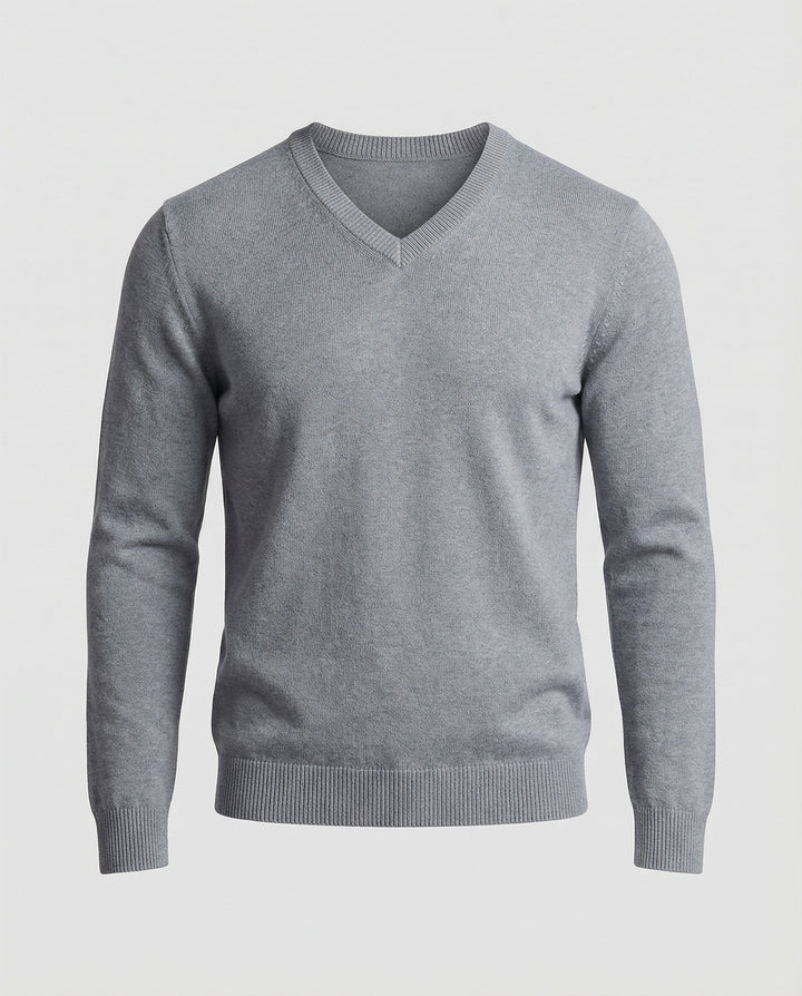 Herren V-Ausschnitt Feinstrickpullover Drune