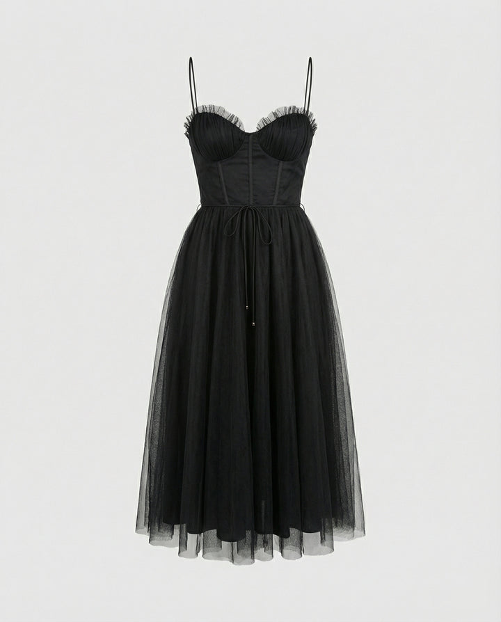 Drune - Elegantes Festkleid Fließende Silhouette