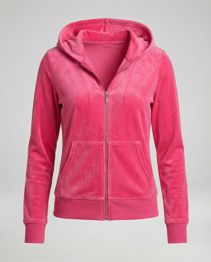Freizeitkleidung Damen Velours Joggingjacke