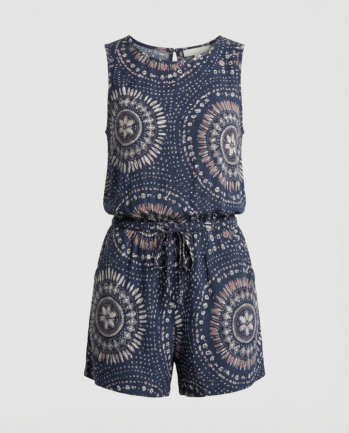 Kurzoverall Mit Ethno Muster Damen