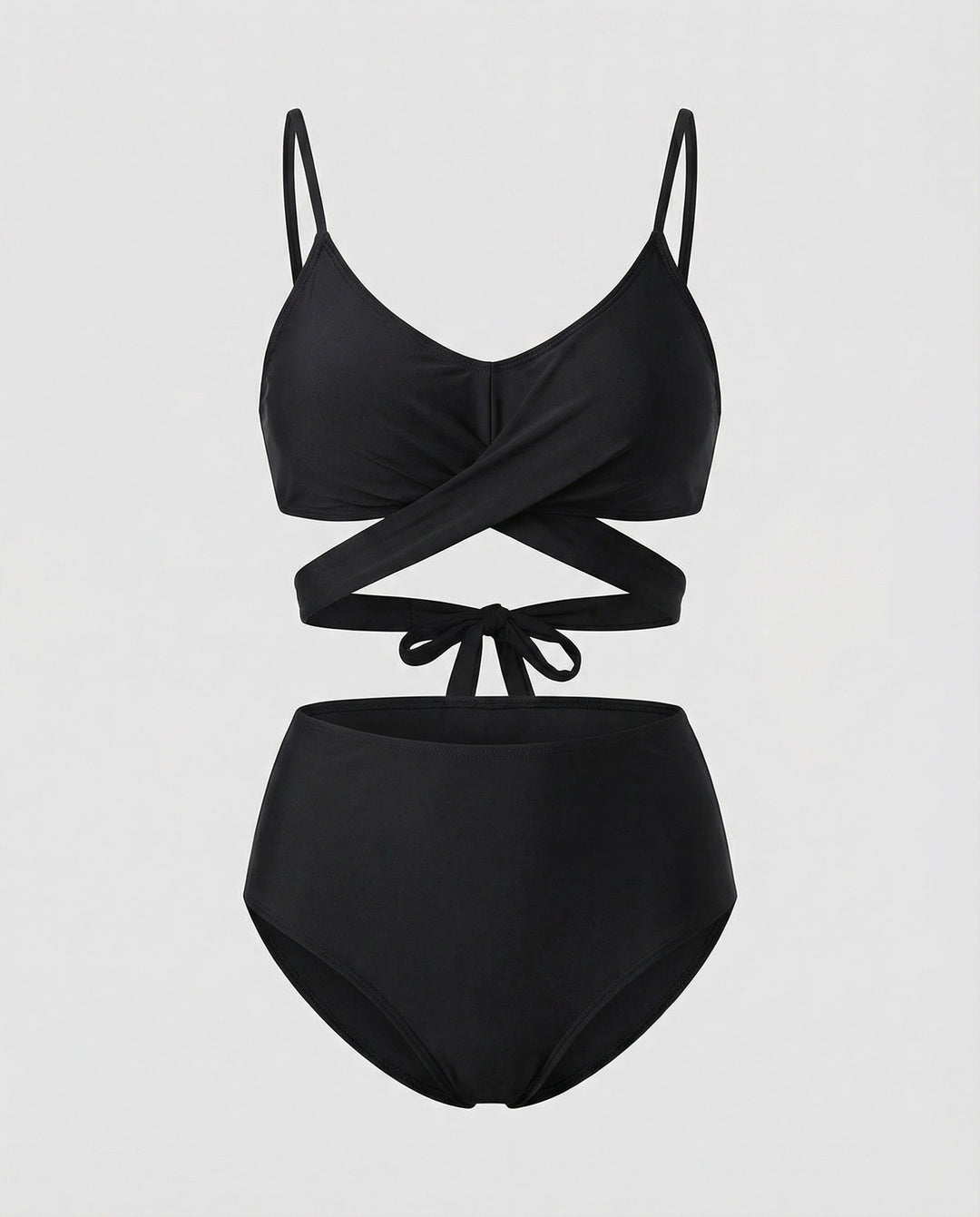Drune | Schwarzes und Hohe Taille BindDruneand Bikini Set