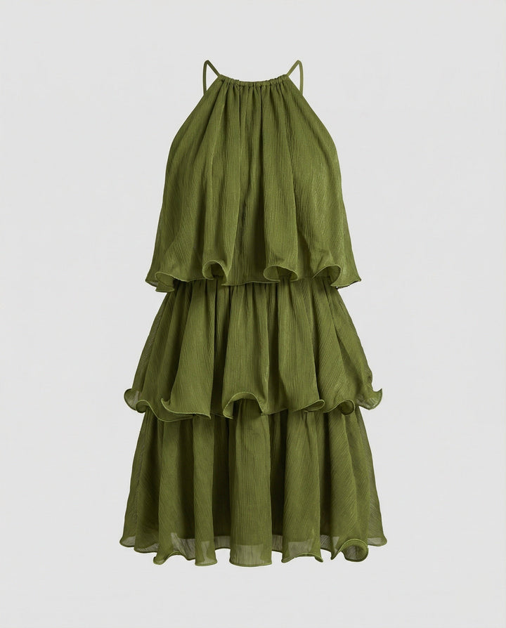 Damen Freizeitkleid Mini hochgeschlossen