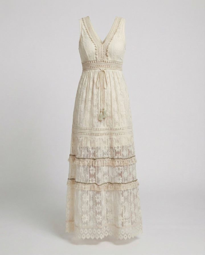 Drune | Anmutiges Boho-Spitzenkleid für Den Sommer