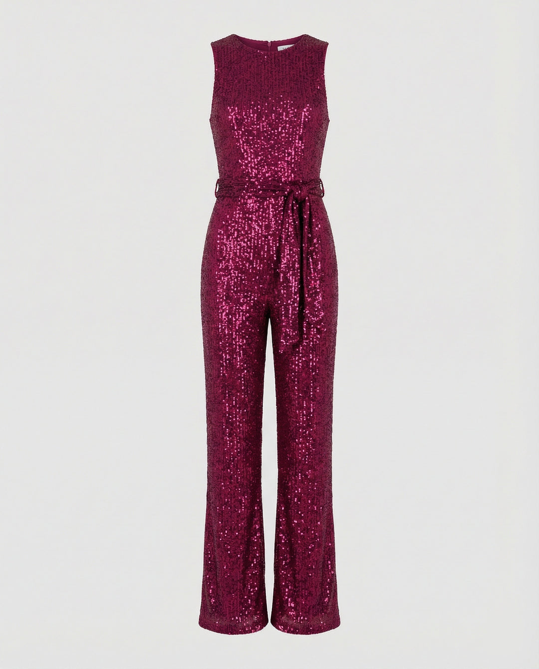 Drune - Damen Einfarbiger Jumpsuit mit Pailletten, Elegant & Figurbetont