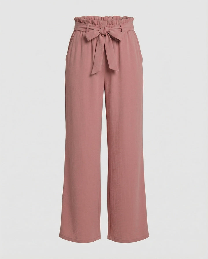 Damen Stoffhose Damen High Waist weit