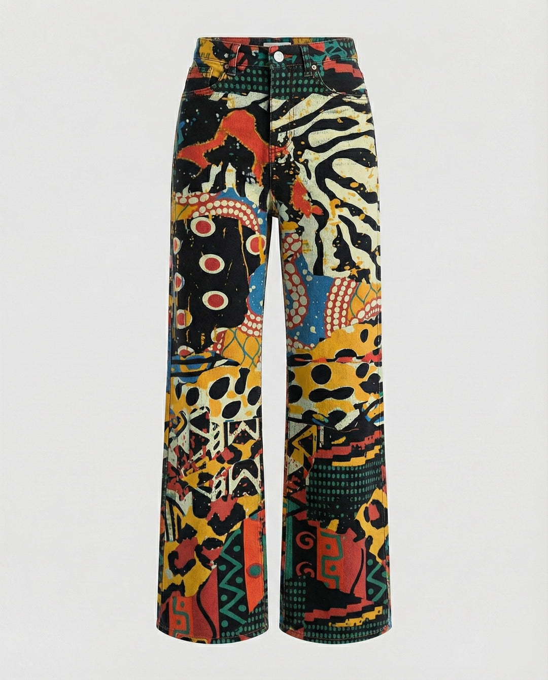 Drune - Modische Jeans, Mit Auffälligem Blumenprint