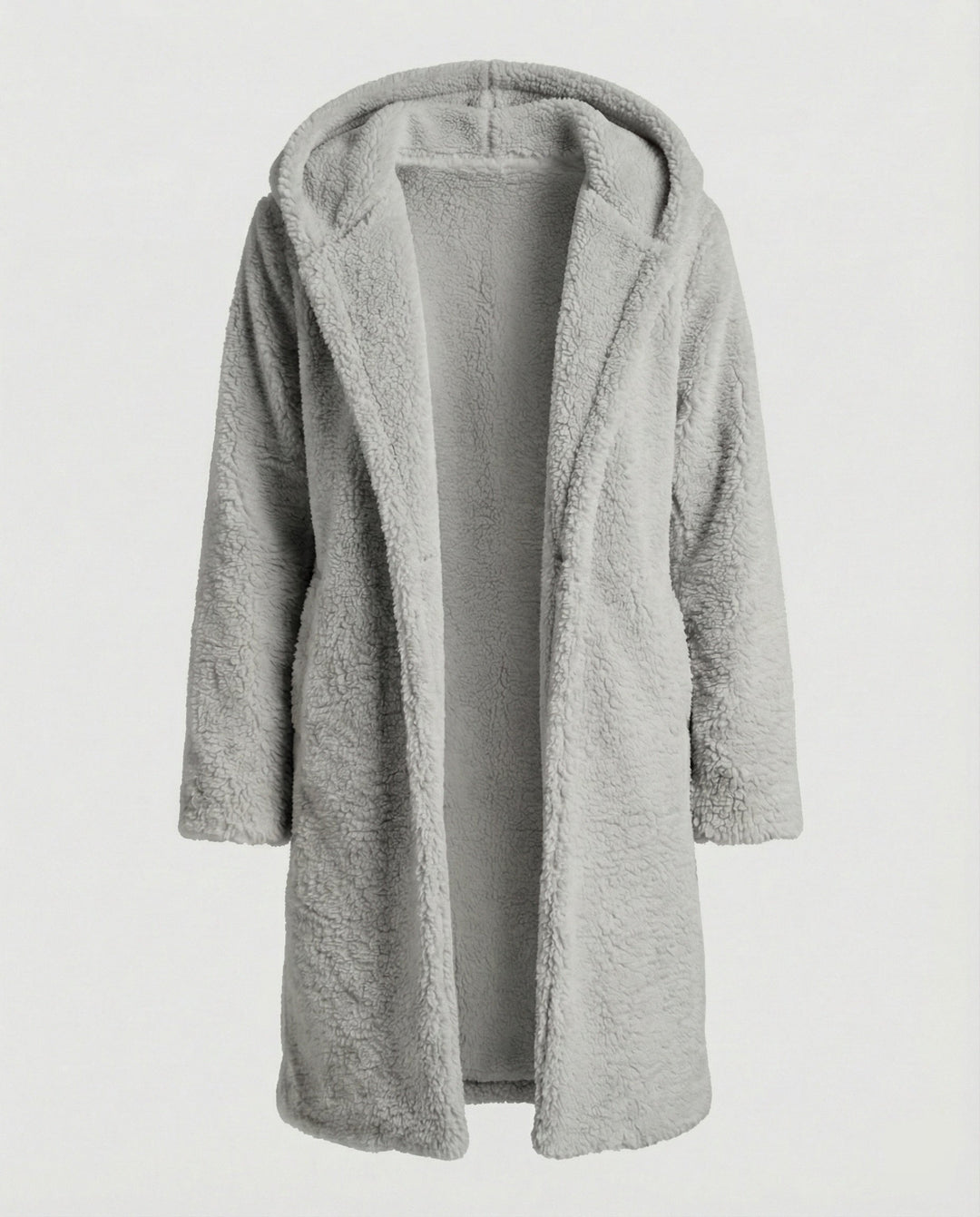 Kuschelweicher Kapuzen Teddy Mantel Damen