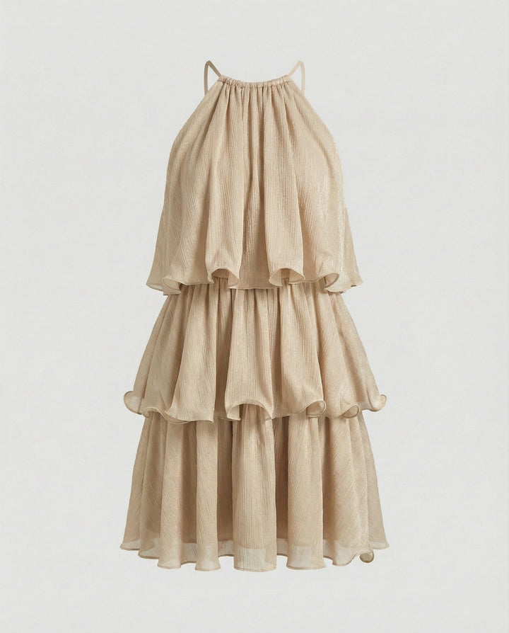 Damen Freizeitkleid Mini hochgeschlossen