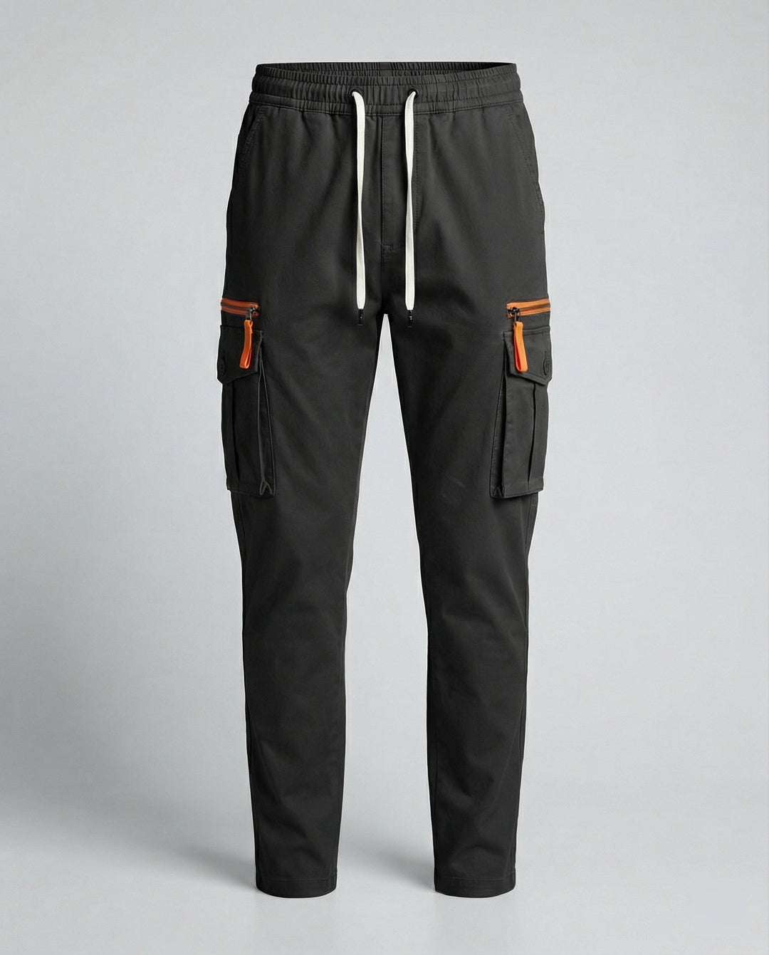 Herren cargo Hose mit innovativen Taschen und elastischem Bund Hedi-Mode