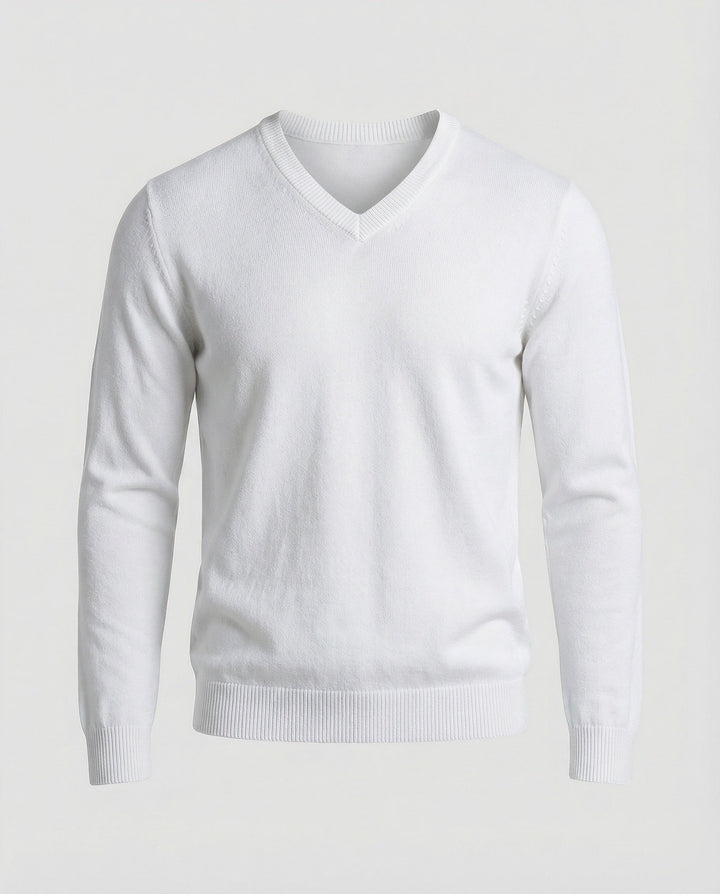 Herren V-Ausschnitt Feinstrickpullover Drune