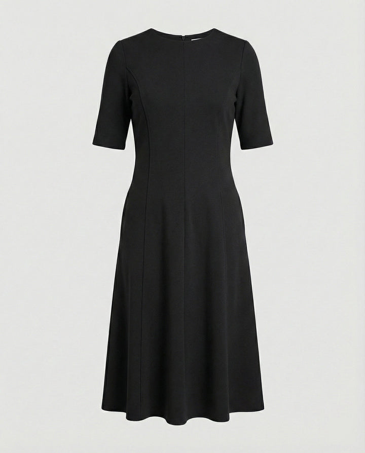 Damen Midikleid elegant Halbarm