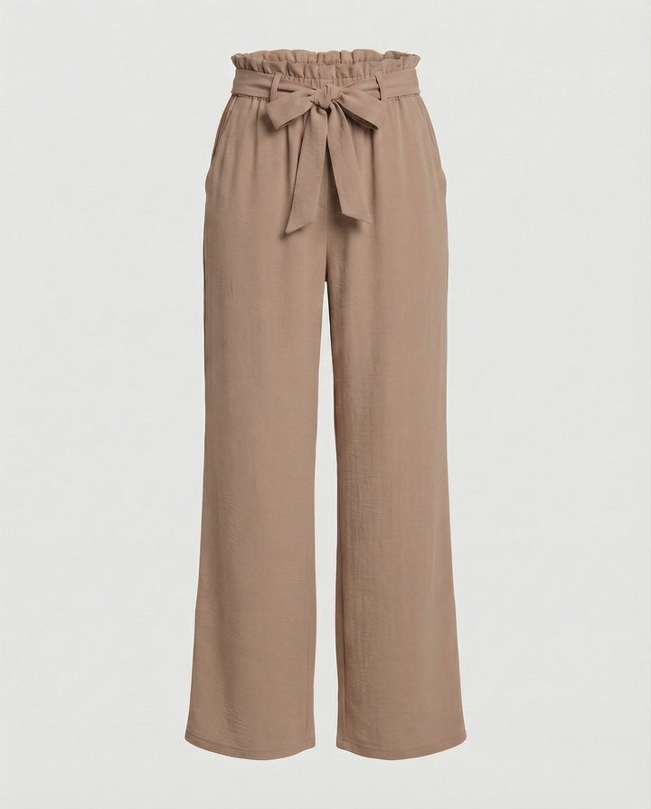 Damen Stoffhose Damen High Waist weit
