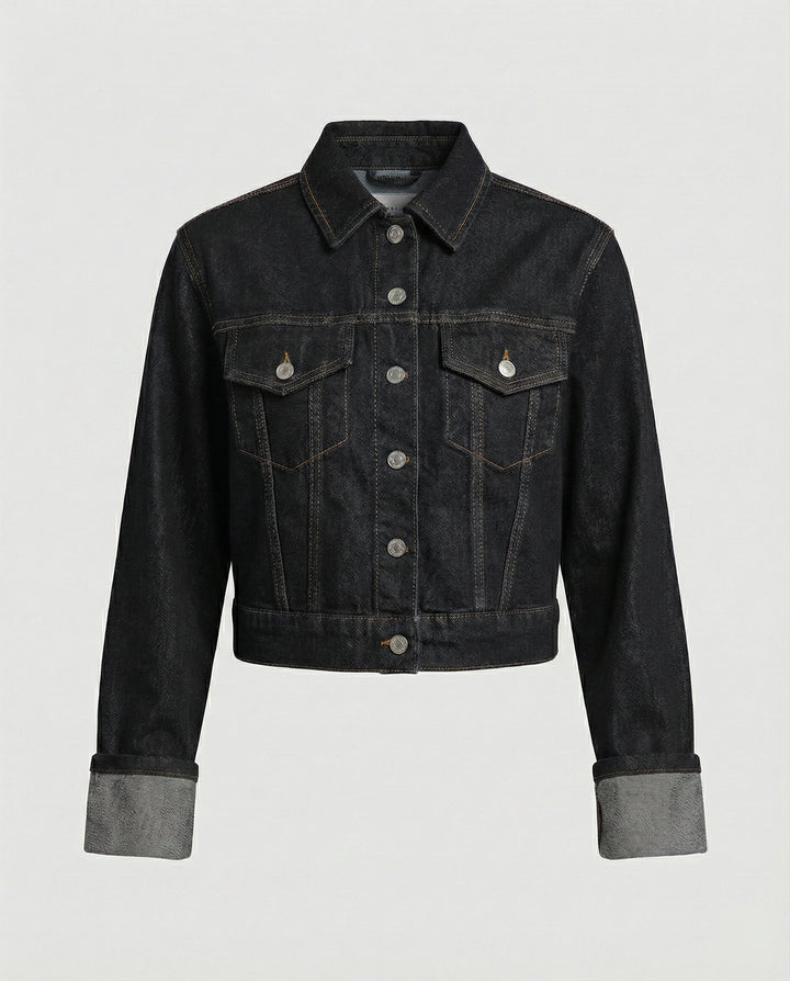 Damen Jeansjacke kurz kastig