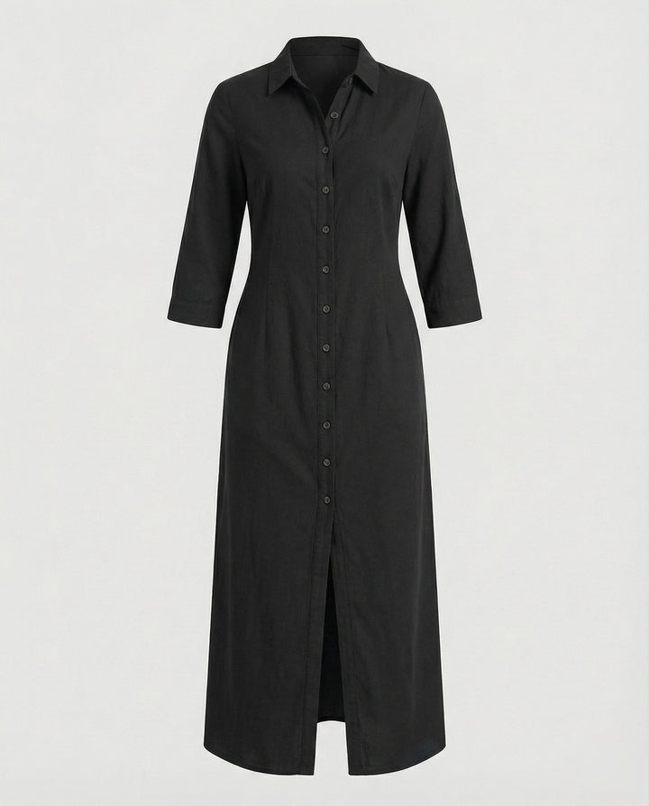 Hemdblusenkleid Damen mit Taillierung