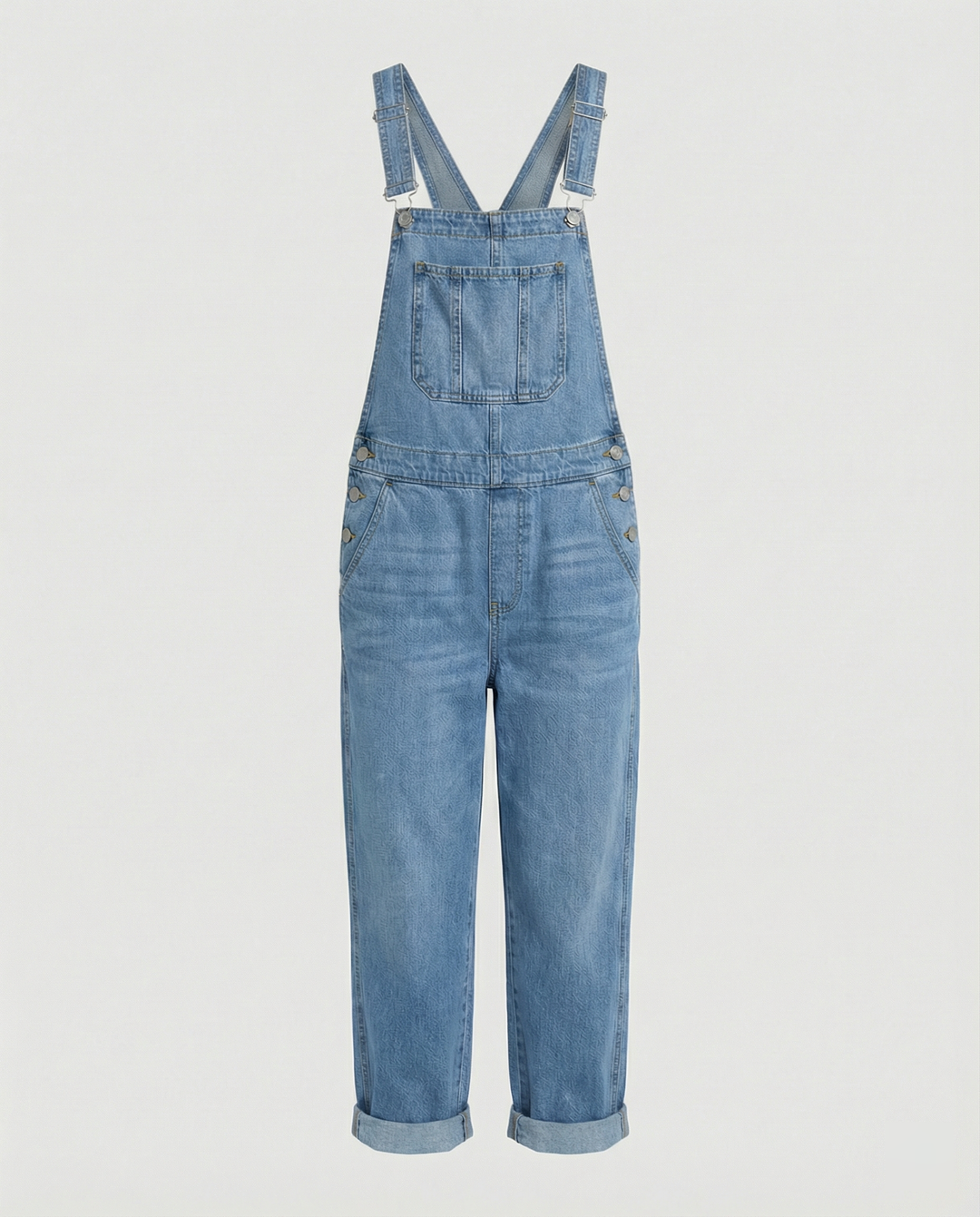 Damen Jeans Latzhose Oversized mit tiefen Taschen