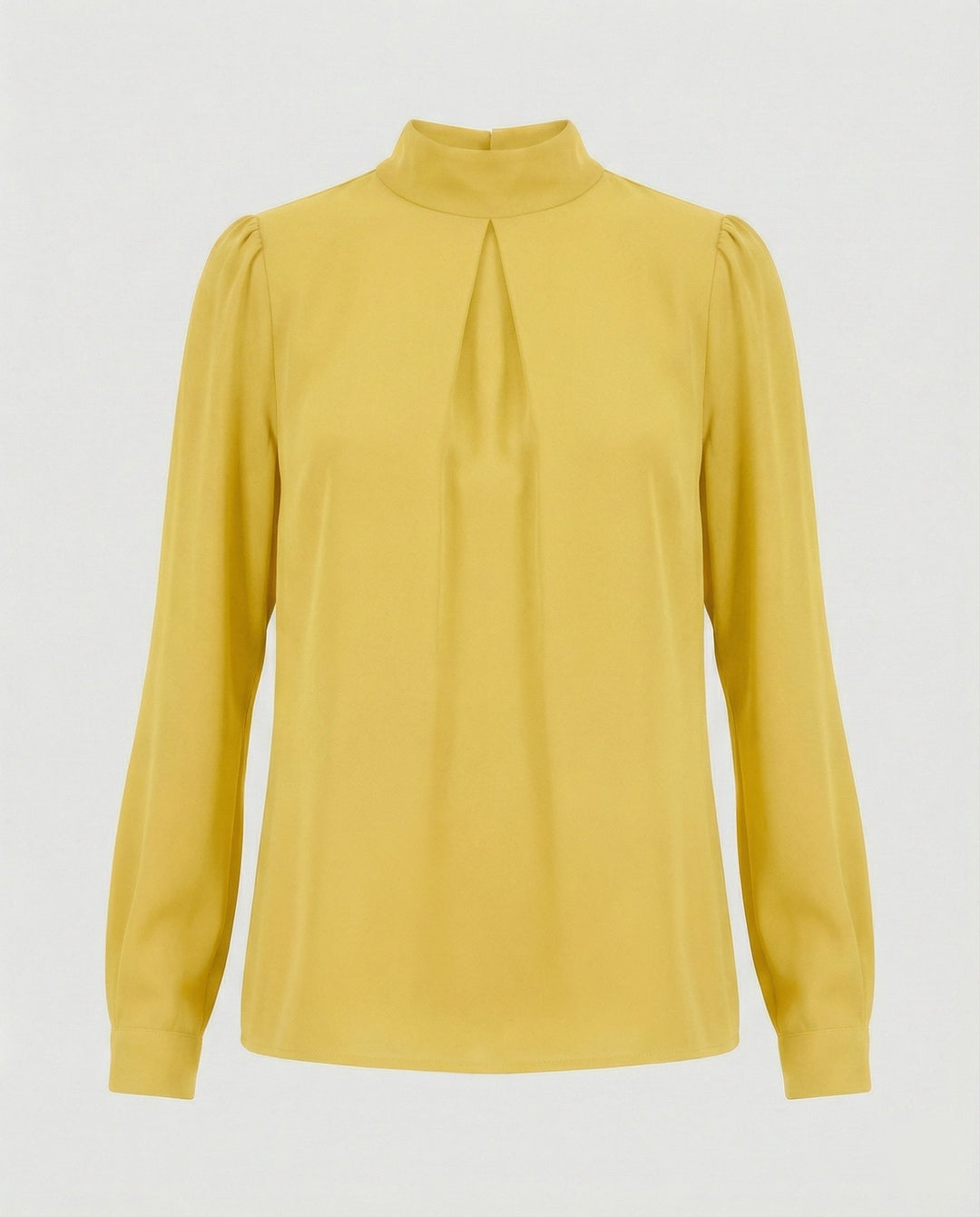 Damen elegante Bluse mit Stehkragen Drune