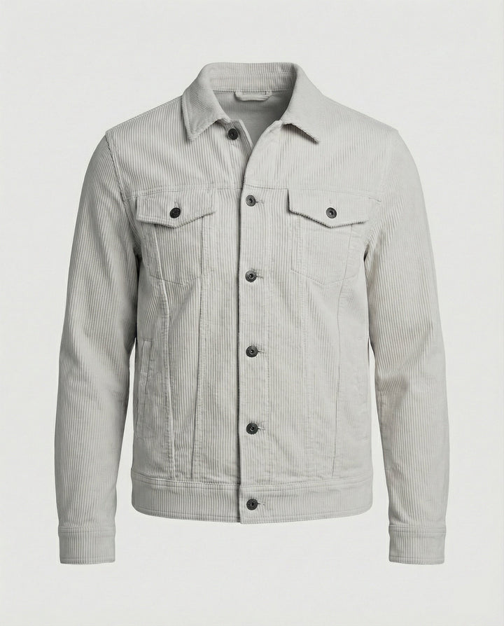 Cord Überhemdjacke Mit Druckknöpfen Herren
